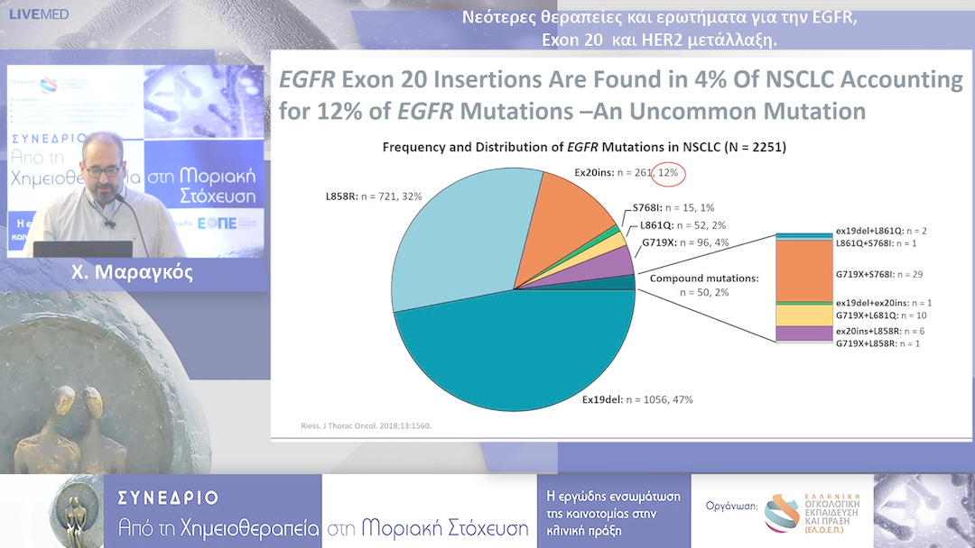07 Χ. Μαραγκός - Νεότερες θεραπείες και ερωτήματα για την EGFR, Exon 20 και HER2 μετάλλαξη.
