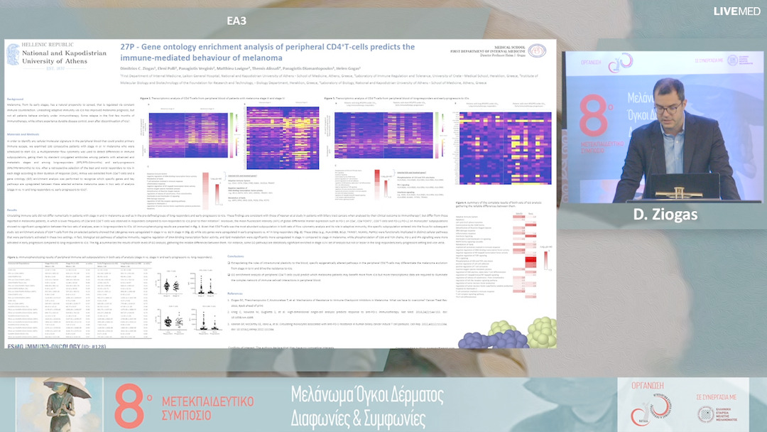 04 Dimitrios C. Ziogas - Gene ontology enrichment analysis of peripheral CD4+T-cells predicts the immune-mediated behaviour of melanoma