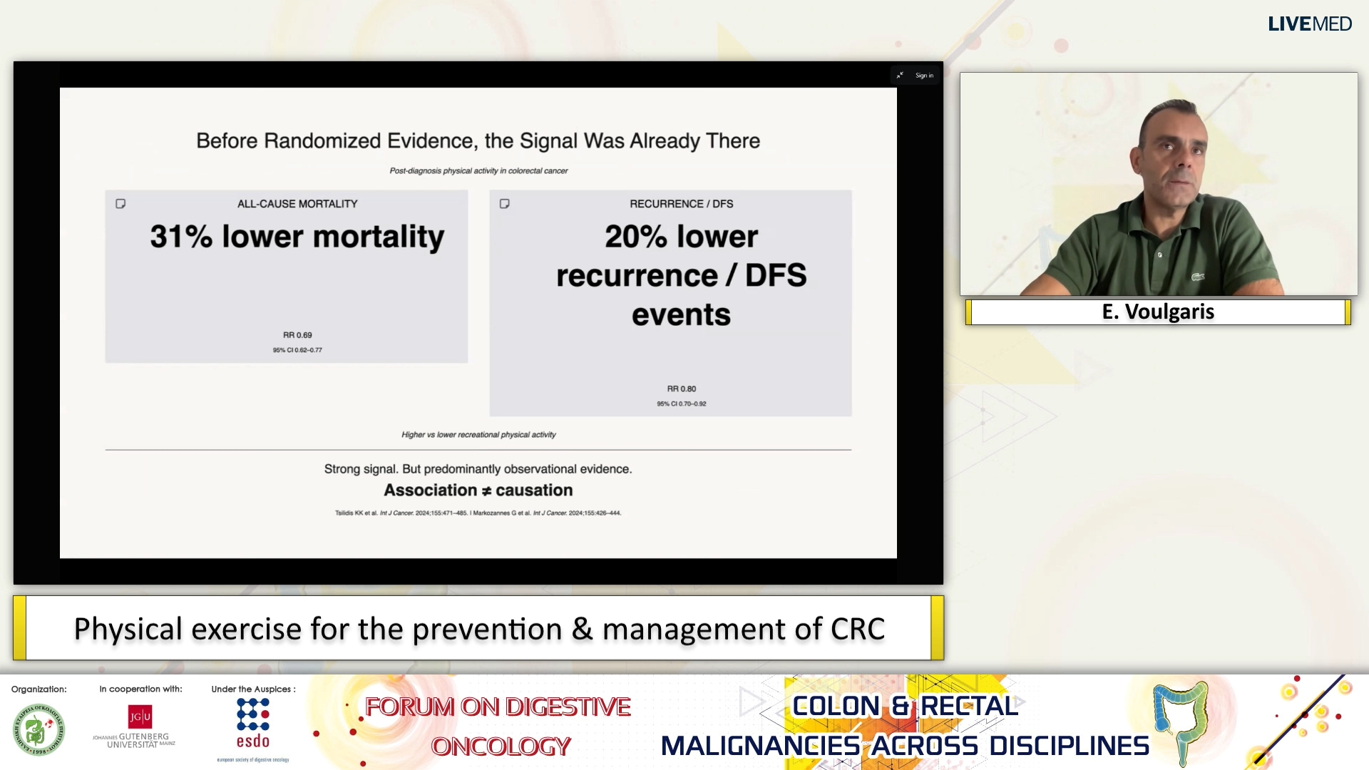 06 E. Voulgaris - Physical exercise for the prevention & management of CRC. 