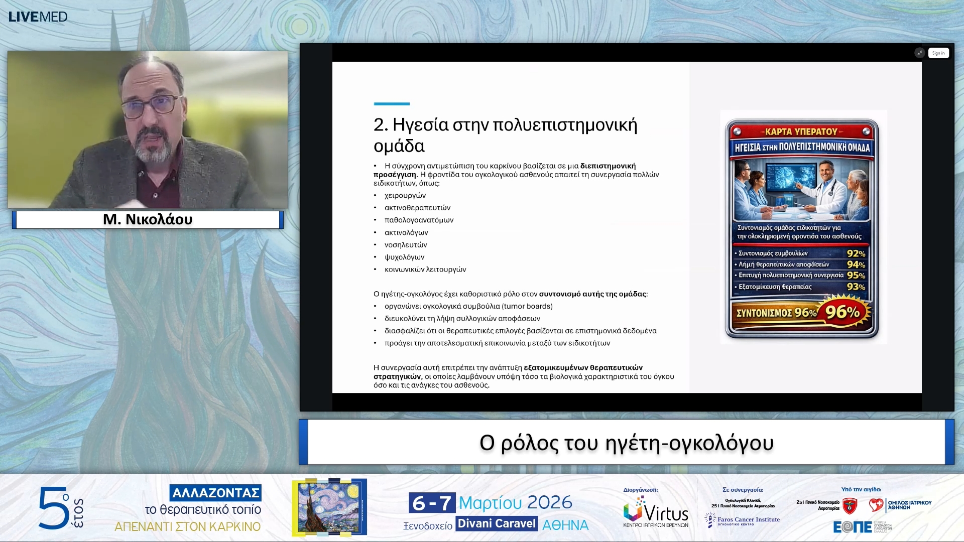21 Μ. Νικολάου - Ο ρόλος του ηγέτη-ογκολόγου.