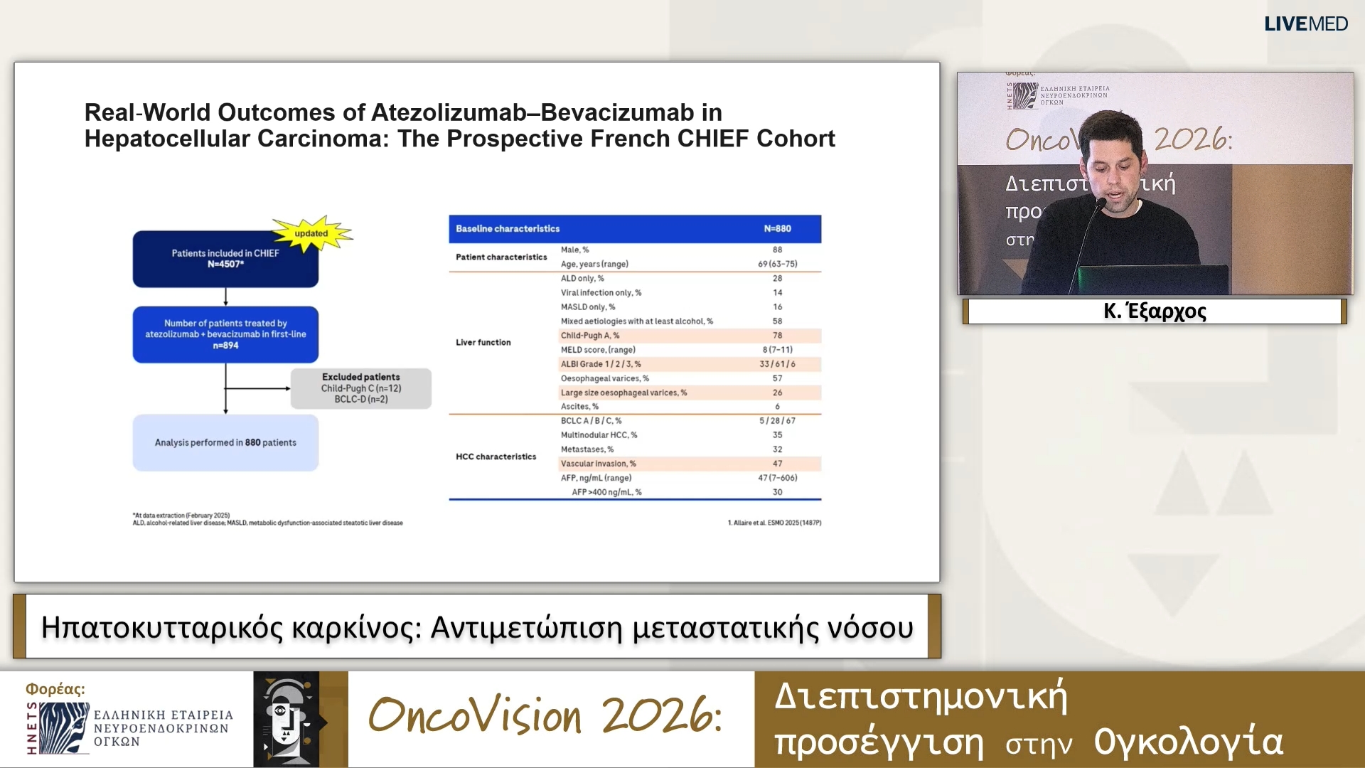 17 Κ. Έξαρχος - Ηπατοκυτταρικός καρκίνος: Αντιμετώπιση μεταστατικής νόσου