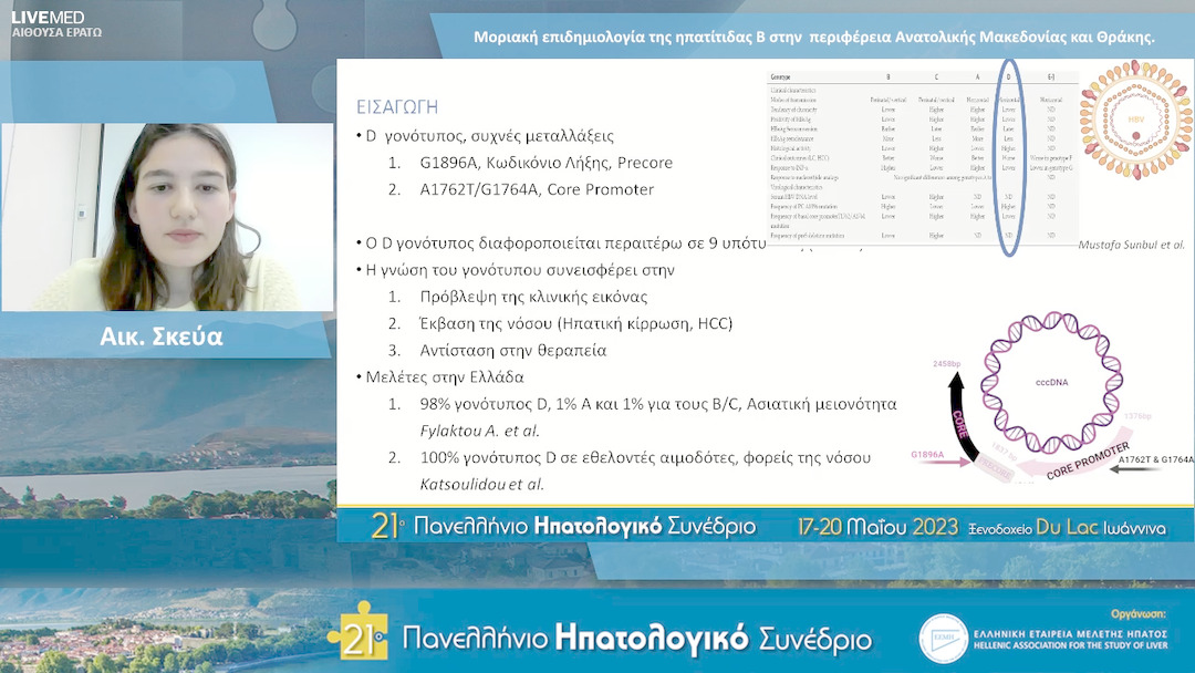 09 Αικ. Σκεύα - ΕΑ9: Μοριακή επιδημιολογία της ηπατίτιδας B στην περιφέρεια Ανατολικής Μακεδονίας και Θράκης.