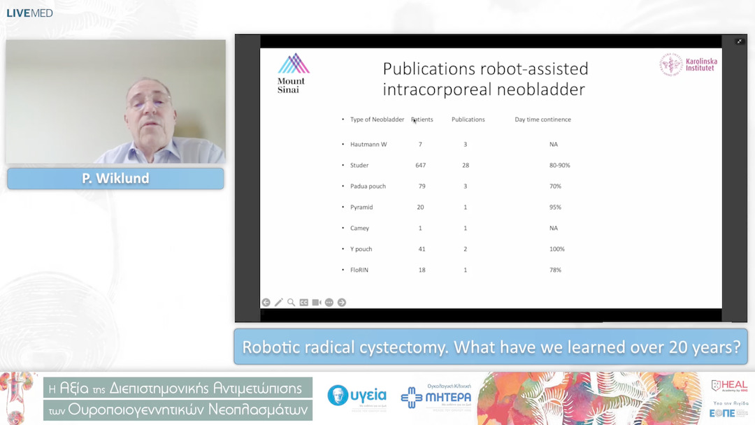 02 P. Wiklund - Robotic radical cystectomy. What have we learned over 20 years? 