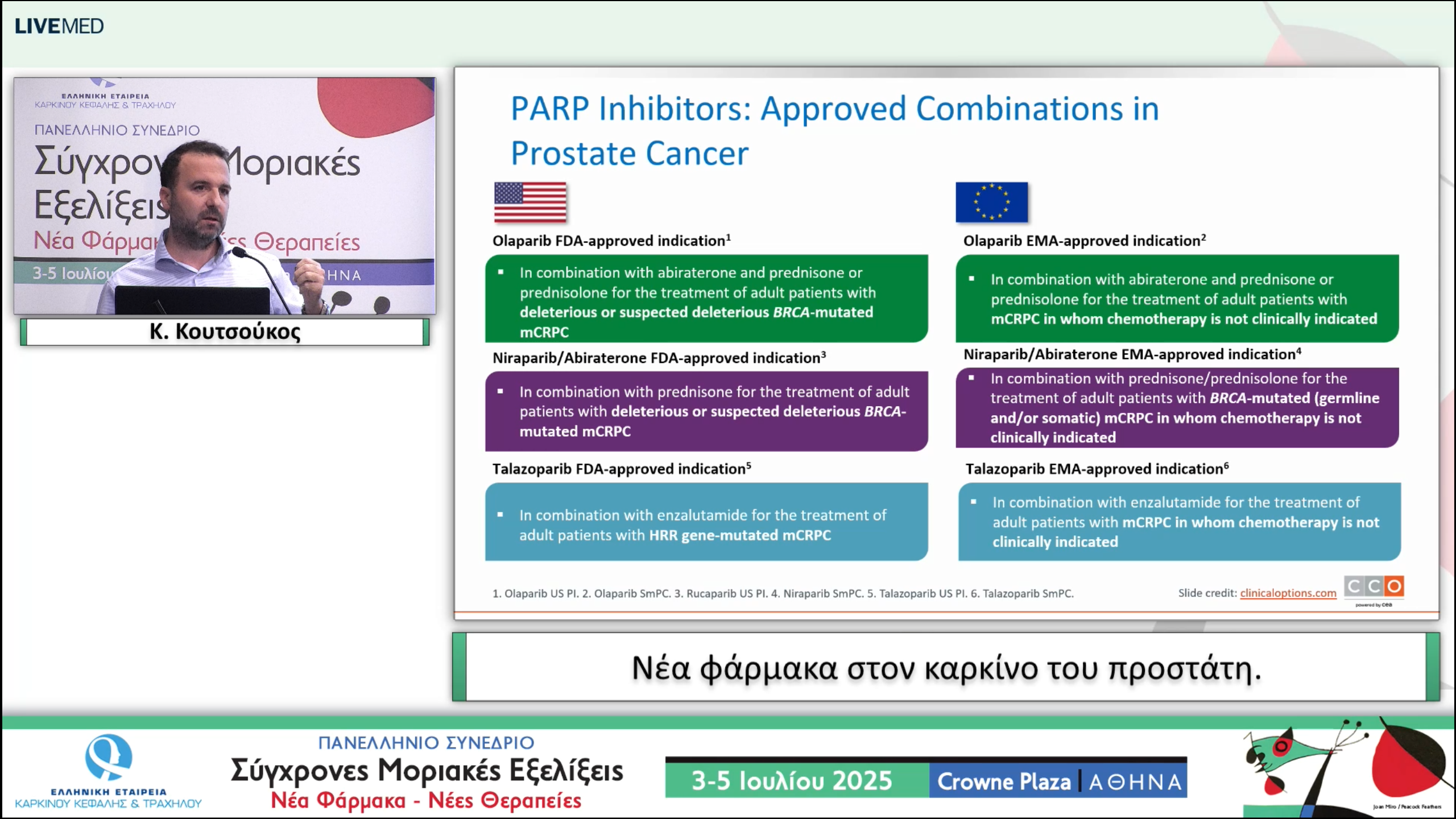22  Κ. Κουτσούκος - Νέα φάρμακα στον καρκίνο του προστάτη.