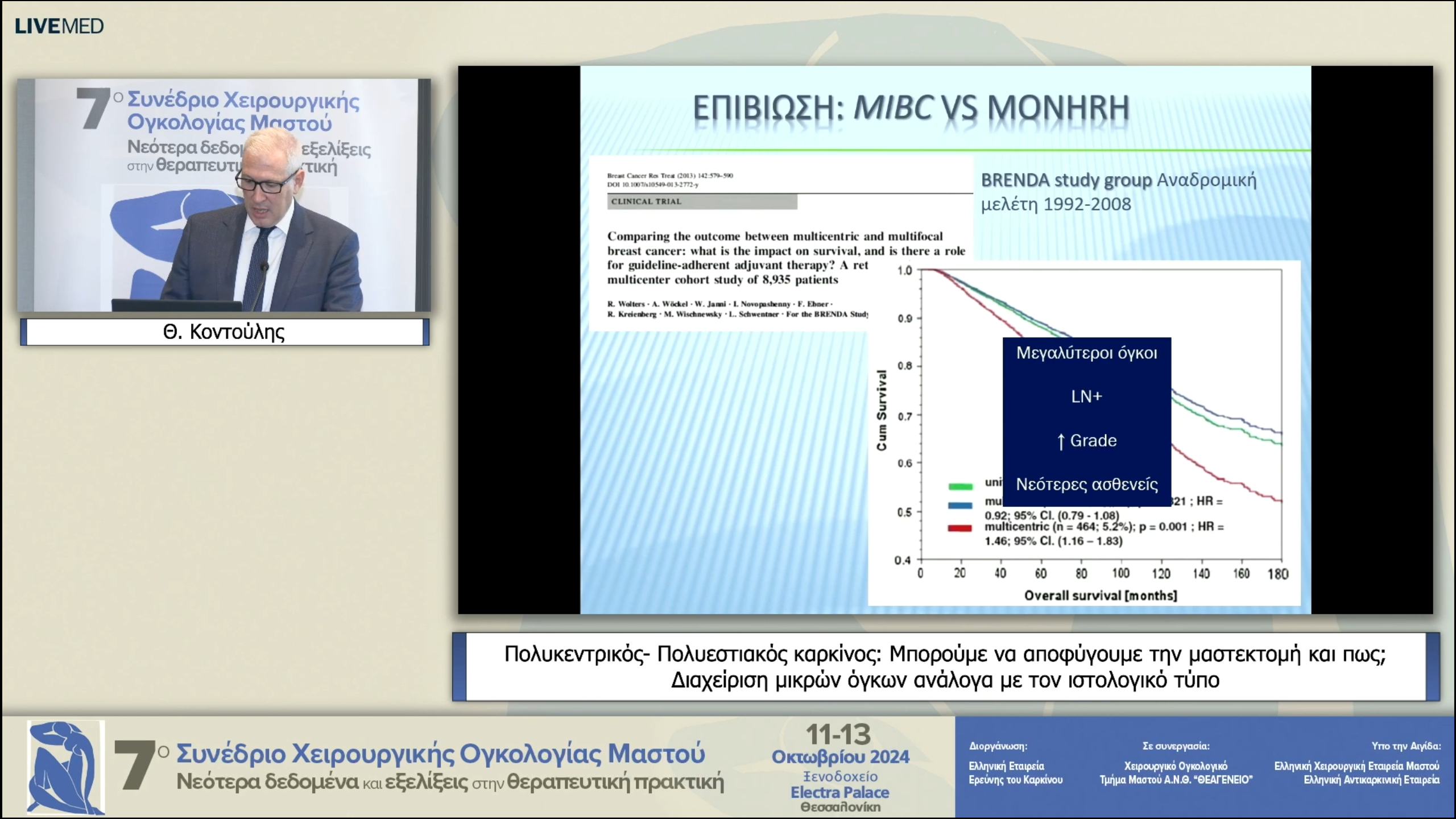 14 Θ. Κοντούλης - Πολυκεντρικός- Πολυεστιακός καρκίνος: Μπορούμε να αποφύγουμε την μαστεκτομή και πως;