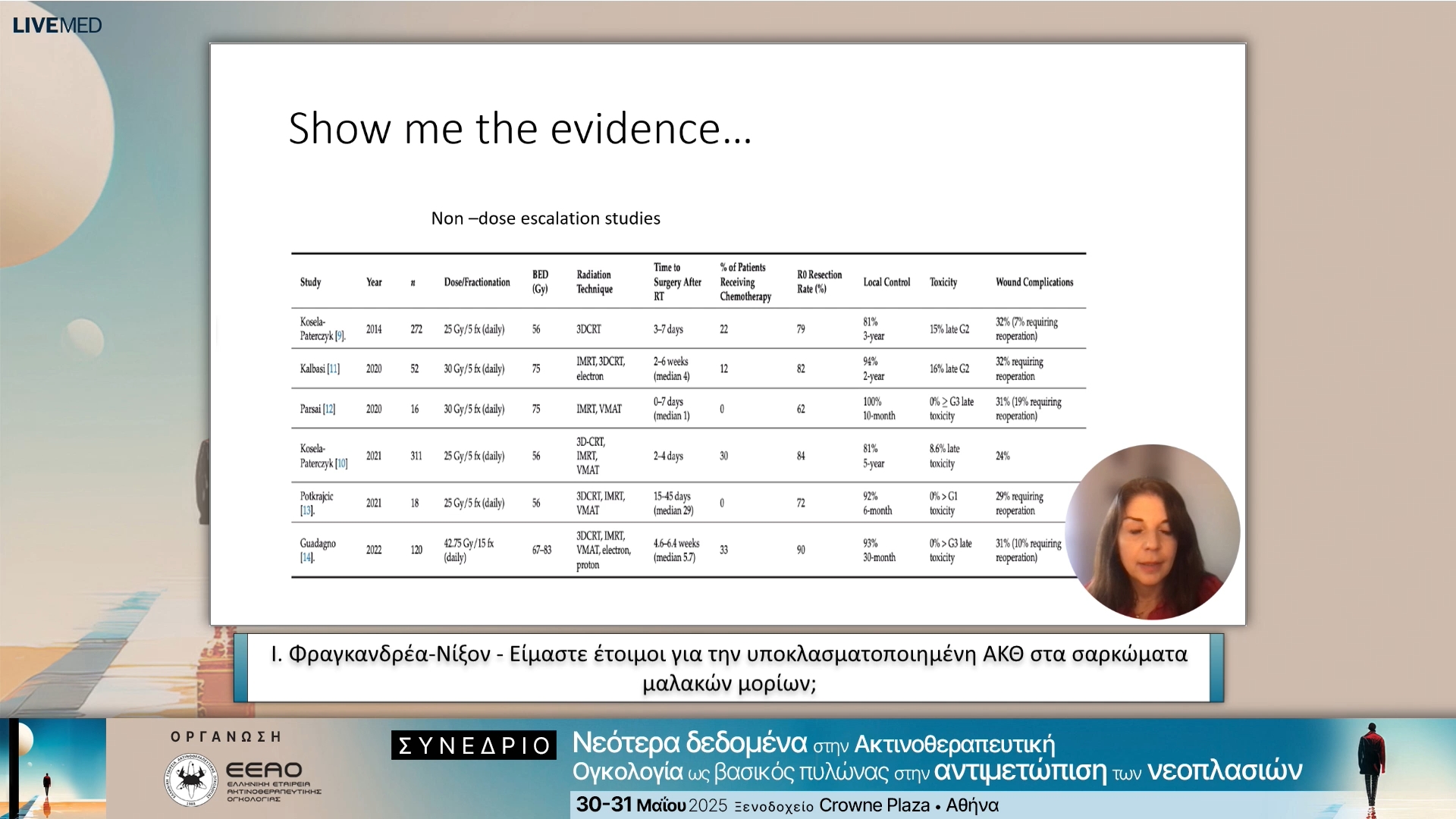 10 Ι. Φραγκανδρέα-Νίξον - Είμαστε έτοιμοι για την υποκλασματοποιημένη ΑΚΘ στα σαρκώματα μαλακών μορίων;
