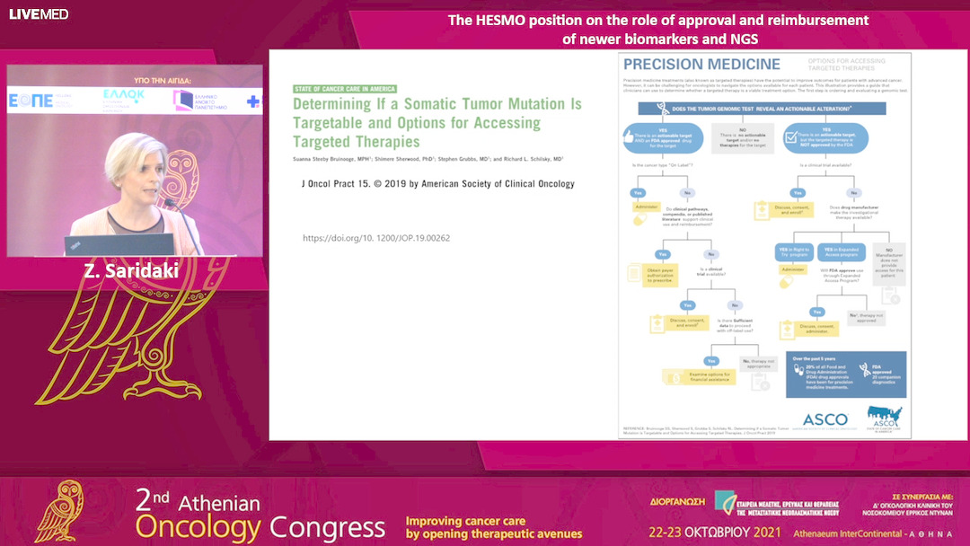 04 Ζ. Saridaki - The HESMO position on the role of approval and reimbursement of newer biomarkers and NGS. 