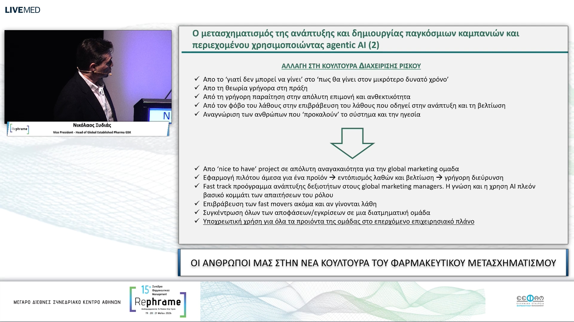 05 Panel 1 ΟΙ AΝΘΡΩΠΟΙ ΜΑΣ ΣΤΗΝ ΝEΑ ΚΟΥΛΤΟYΡΑ ΤΟΥ ΦΑΡΜΑΚΕΥΤΙΚΟY ΜΕΤΑΣΧΗΜΑΤΙΣΜΟY
