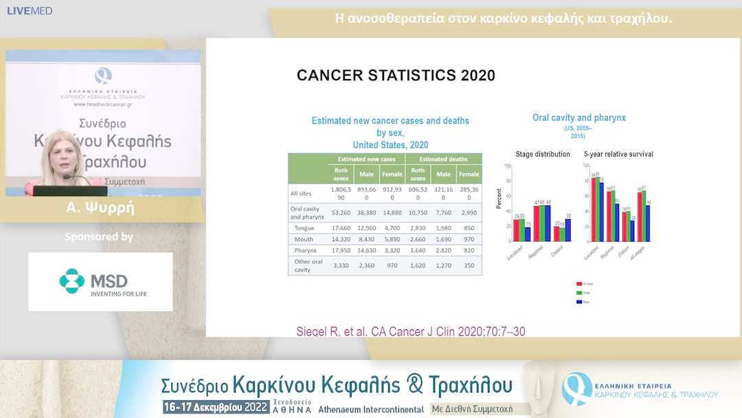 07 Α. Ψυρρή - Η ανοσοθεραπεία στον καρκίνο κεφαλής και τραχήλου.