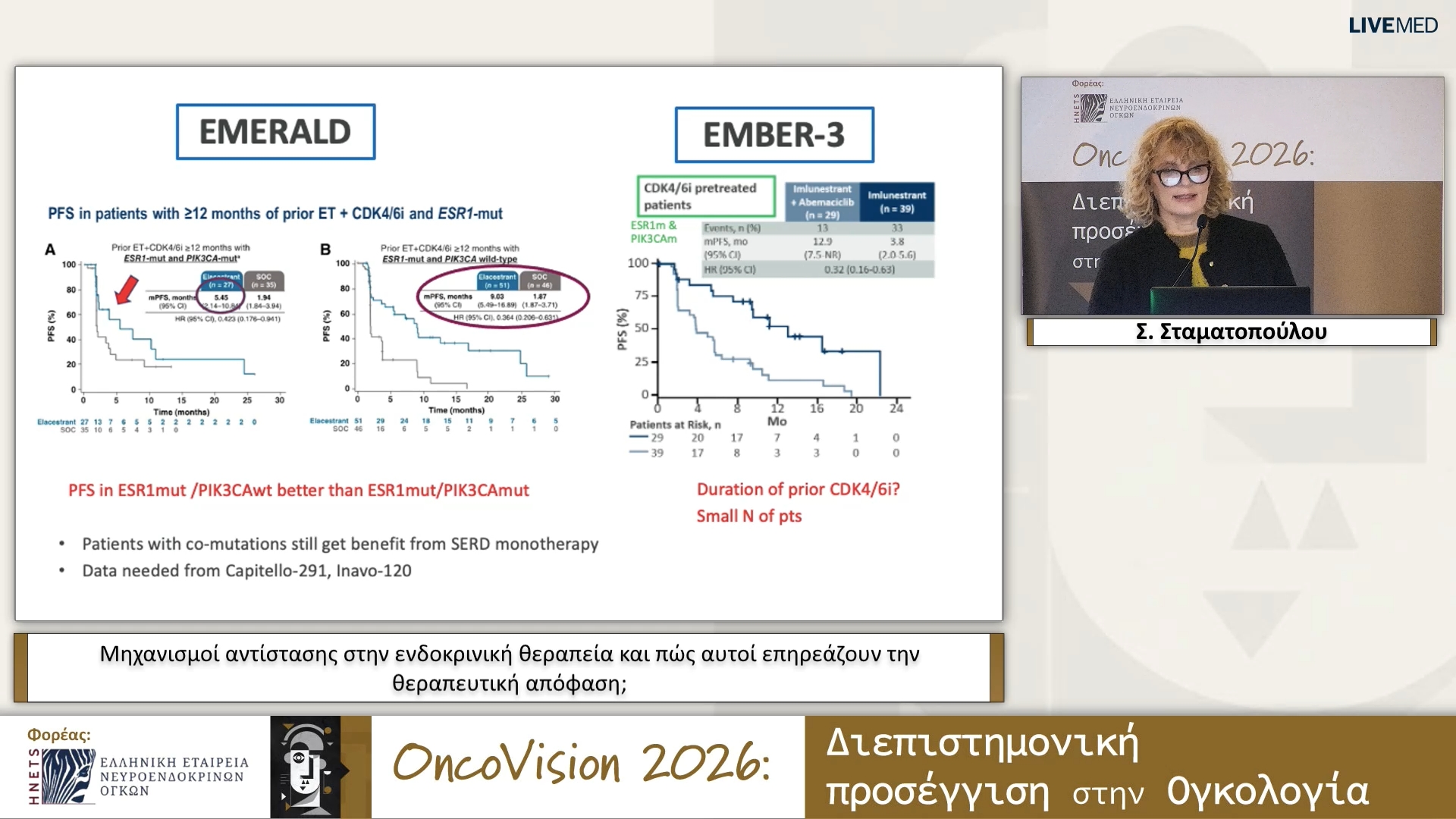 10 Σ. Σταματοπούλου - Μηχανισμοί αντίστασης στην ενδοκρινική θεραπεία και πώς αυτοί επηρεάζουν την θεραπευτική απόφαση;