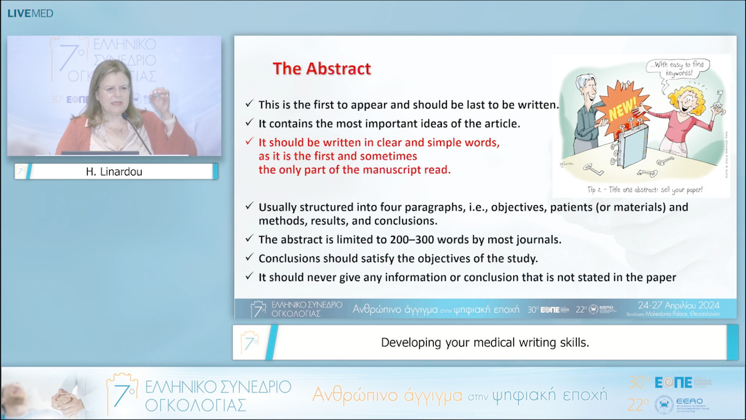 06 H. Linardou - Developing your medical writing skills. 