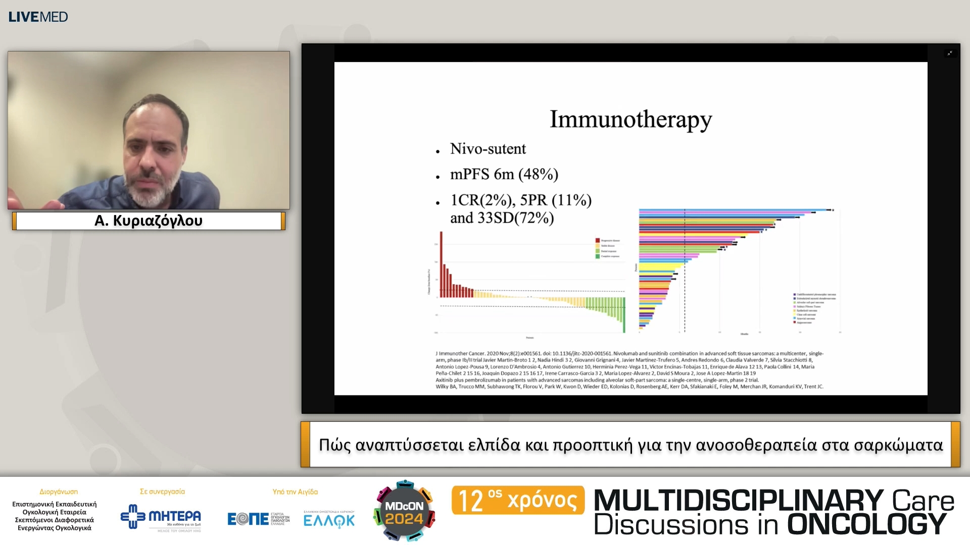 08 Α. Κυριαζόγλου - Πώς αναπτύσσεται ελπίδα και προοπτική για την ανοσοθεραπεία στα σαρκώματα