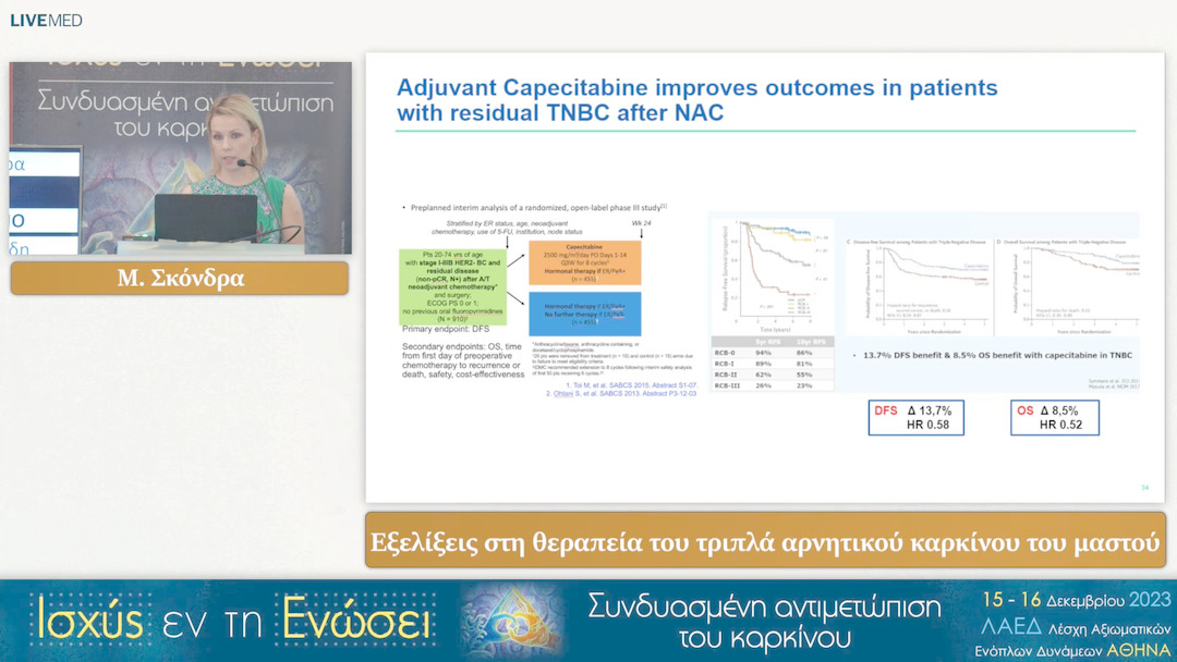 07 Μ. Σκόνδρα - Εξελίξεις στη θεραπεία του τριπλά αρνητικού καρκίνου του μαστού 