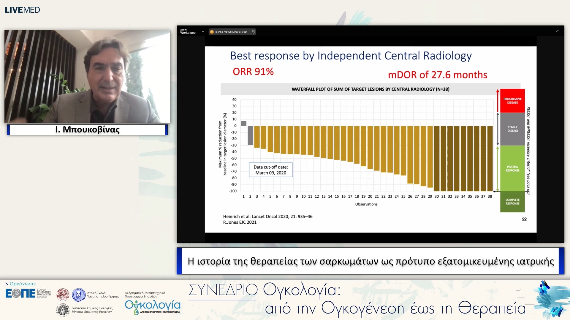 09 Ι. Μπουκοβίνας - Η ιστορία της θεραπείας των σαρκωμάτων ως πρότυπο εξατομικευμένης ιατρικής. 