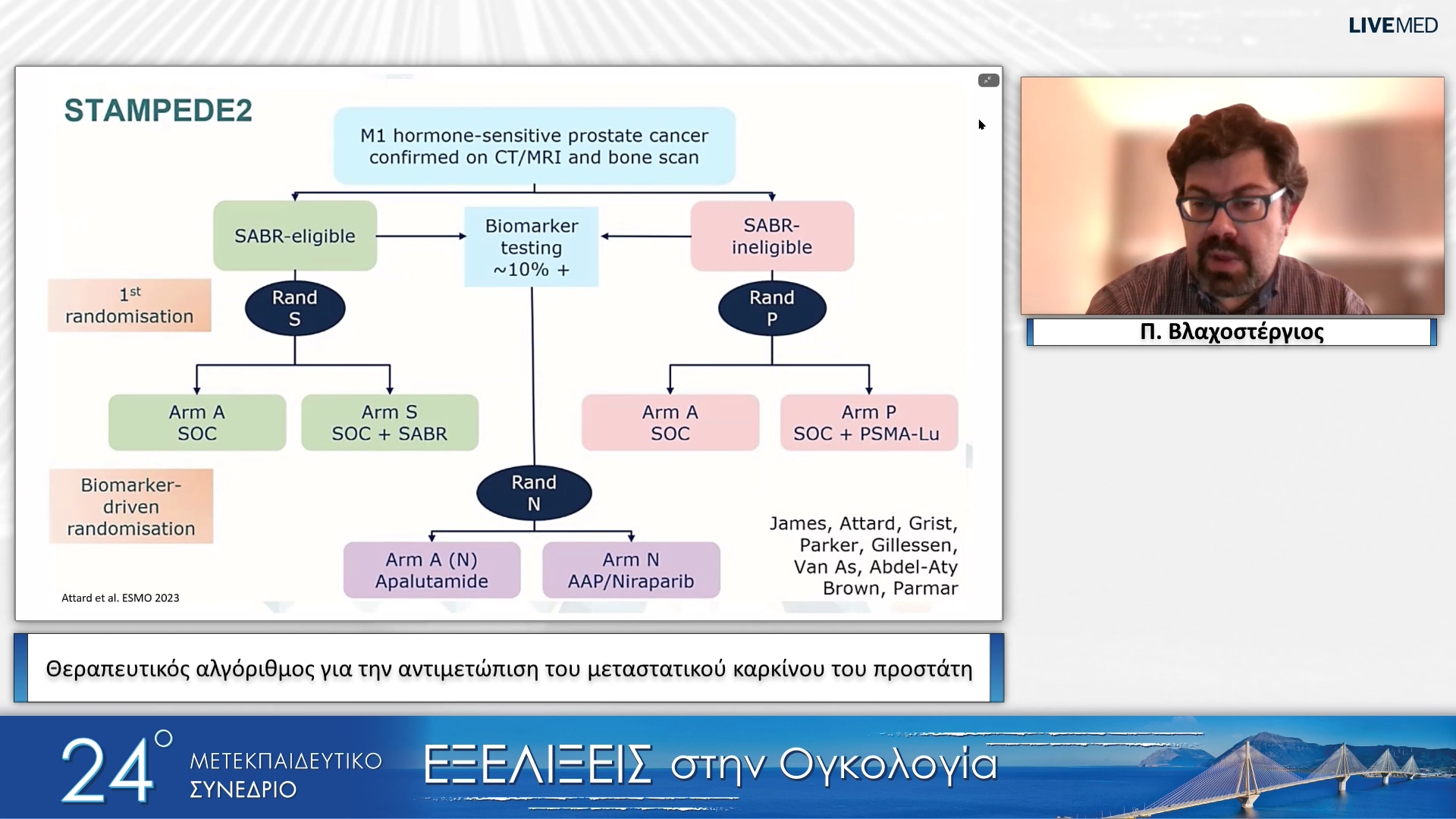 07 Π. Βλαχοστέργιος - Θεραπευτικός αλγόριθμος για την αντιμετώπιση του μεταστατικού καρκίνου του προστάτη 