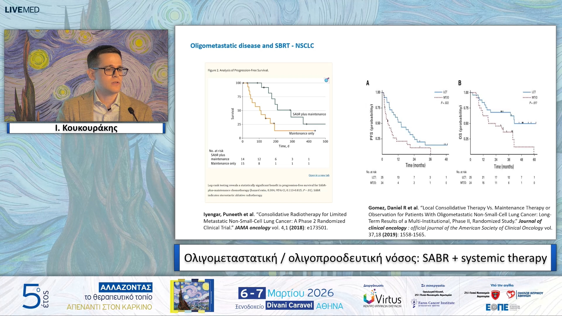 02 Ι. Κουκουράκης - Ολιγομεταστατική / ολιγοπροοδευτική νόσος: SABR + systemic therapy.