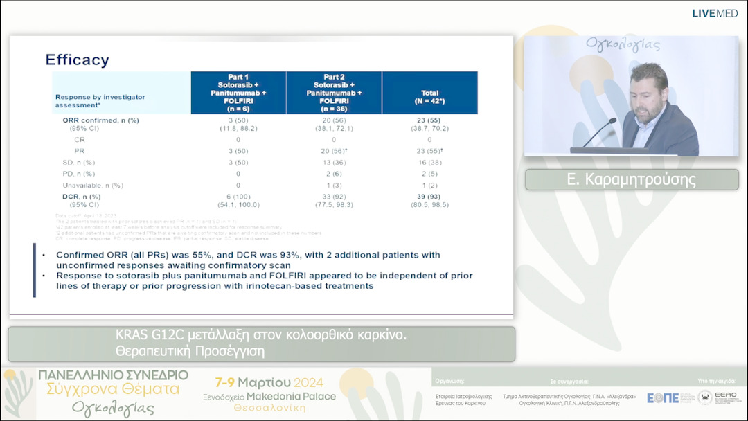 13 Ε. Καραμητρούσης - KRAS G12C μετάλλαξη στον κολοορθικό καρκίνο. Θεραπευτική Προσέγγιση 