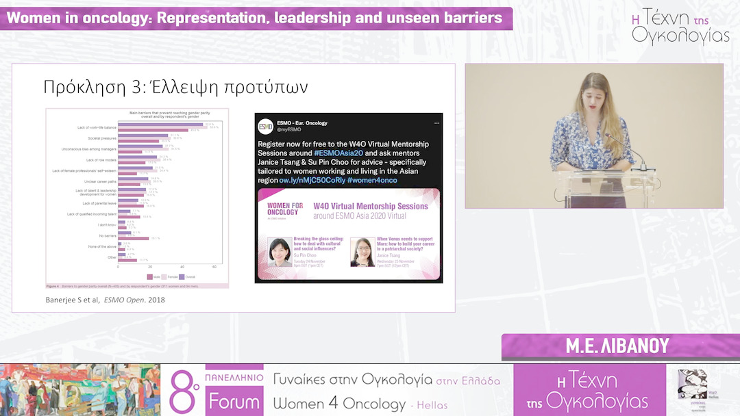 11 Μ.Ε. Λιβανού - Women in oncology: Representation, leadership and unseen barriers