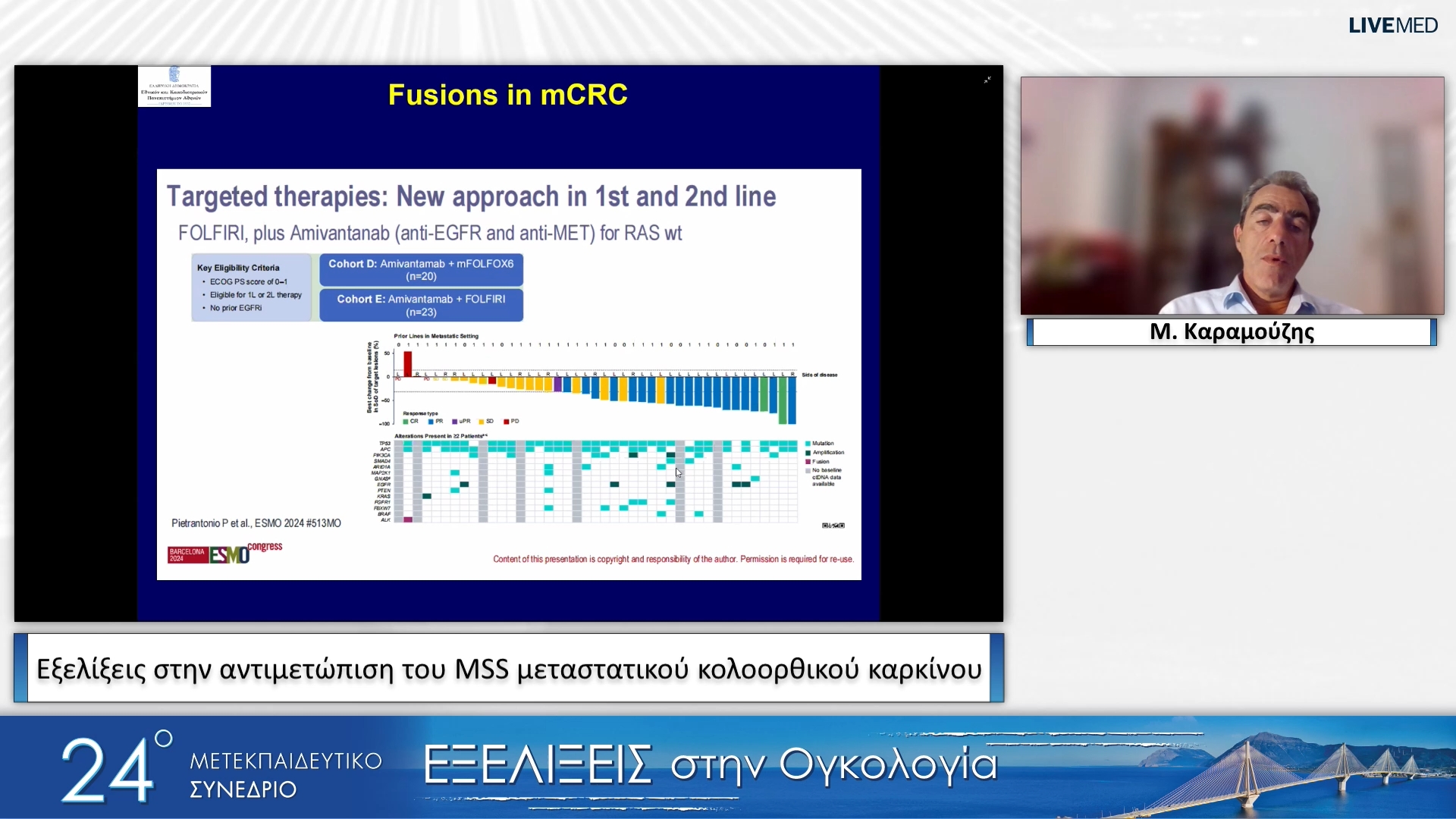 17 Μ. Καραμούζης - Εξελίξεις στην αντιμετώπιση του MSS μεταστατικού κολοορθικού καρκίνου 