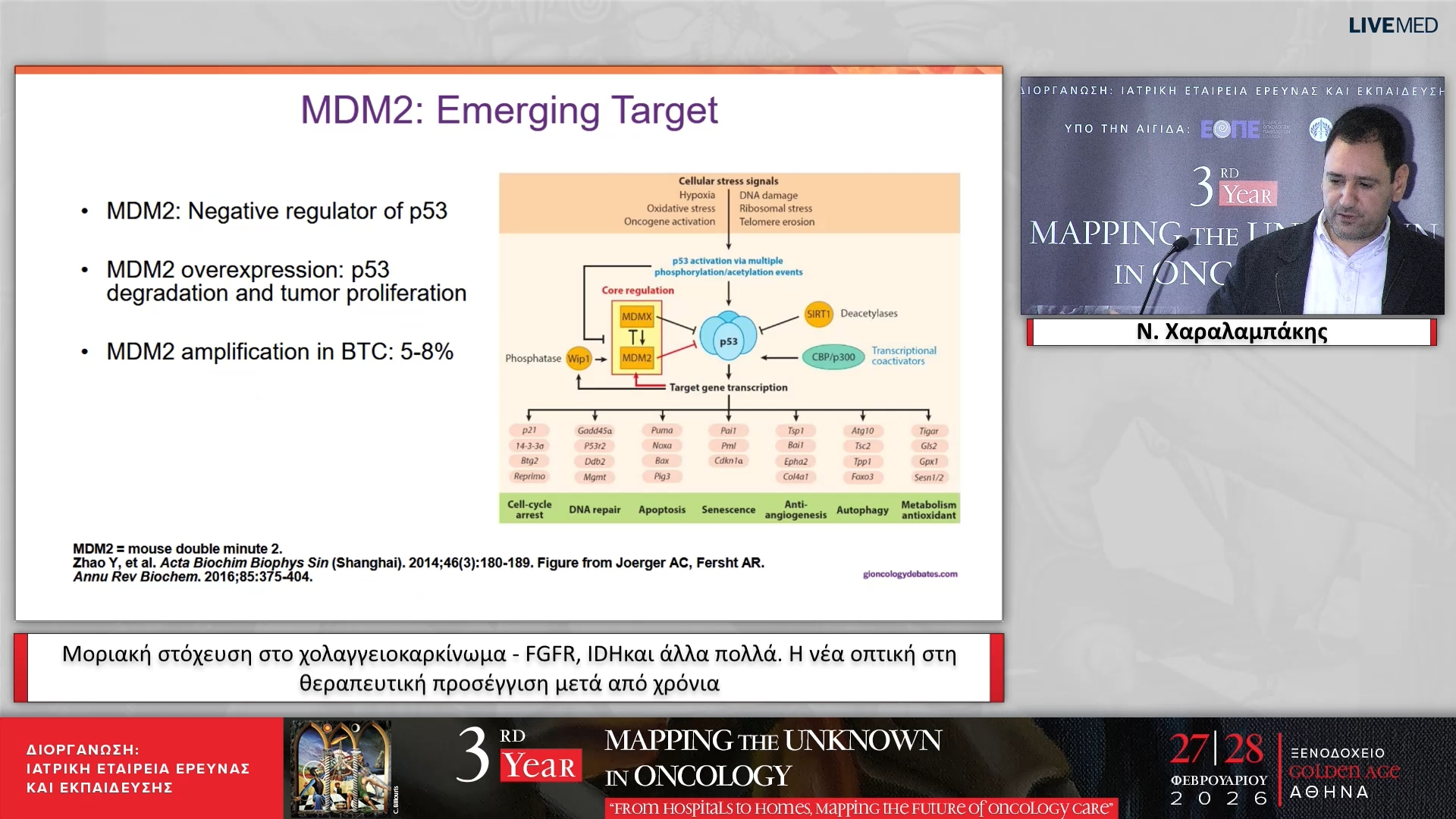 07 Ν. Χαραλαμπάκης - Μοριακή στόχευση στο χολαγγειοκαρκίνωμα - FGFR, IDH και άλλα πολλά. Η νέα οπτική στη θεραπευτική προσέγγιση μετά από χρόνια