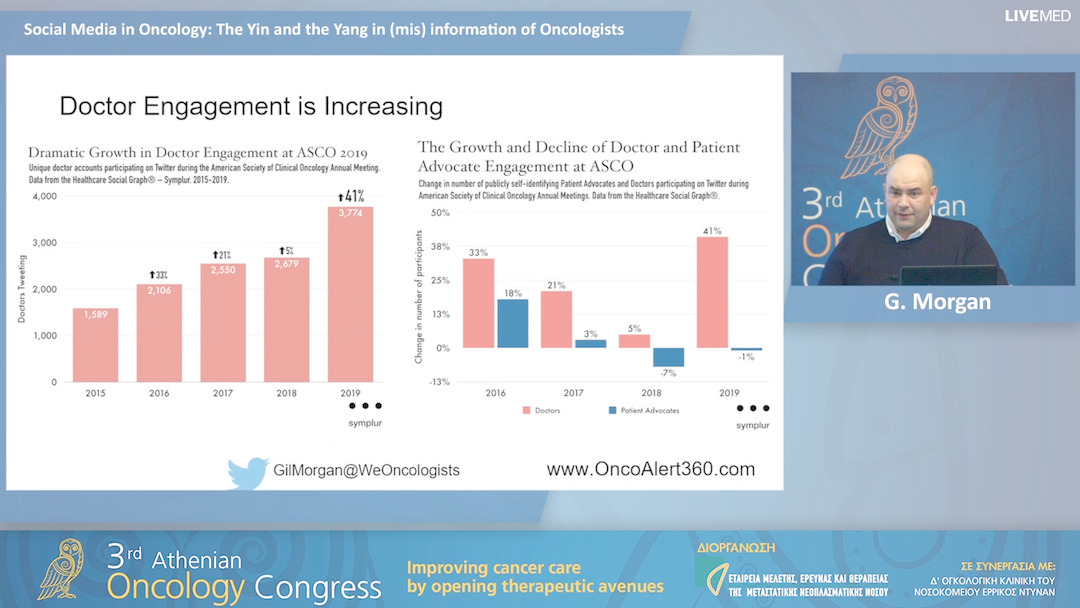 18 G. Morgan - Social Media in Oncology: The Yin and the Yang in (mis) information of Oncologists.