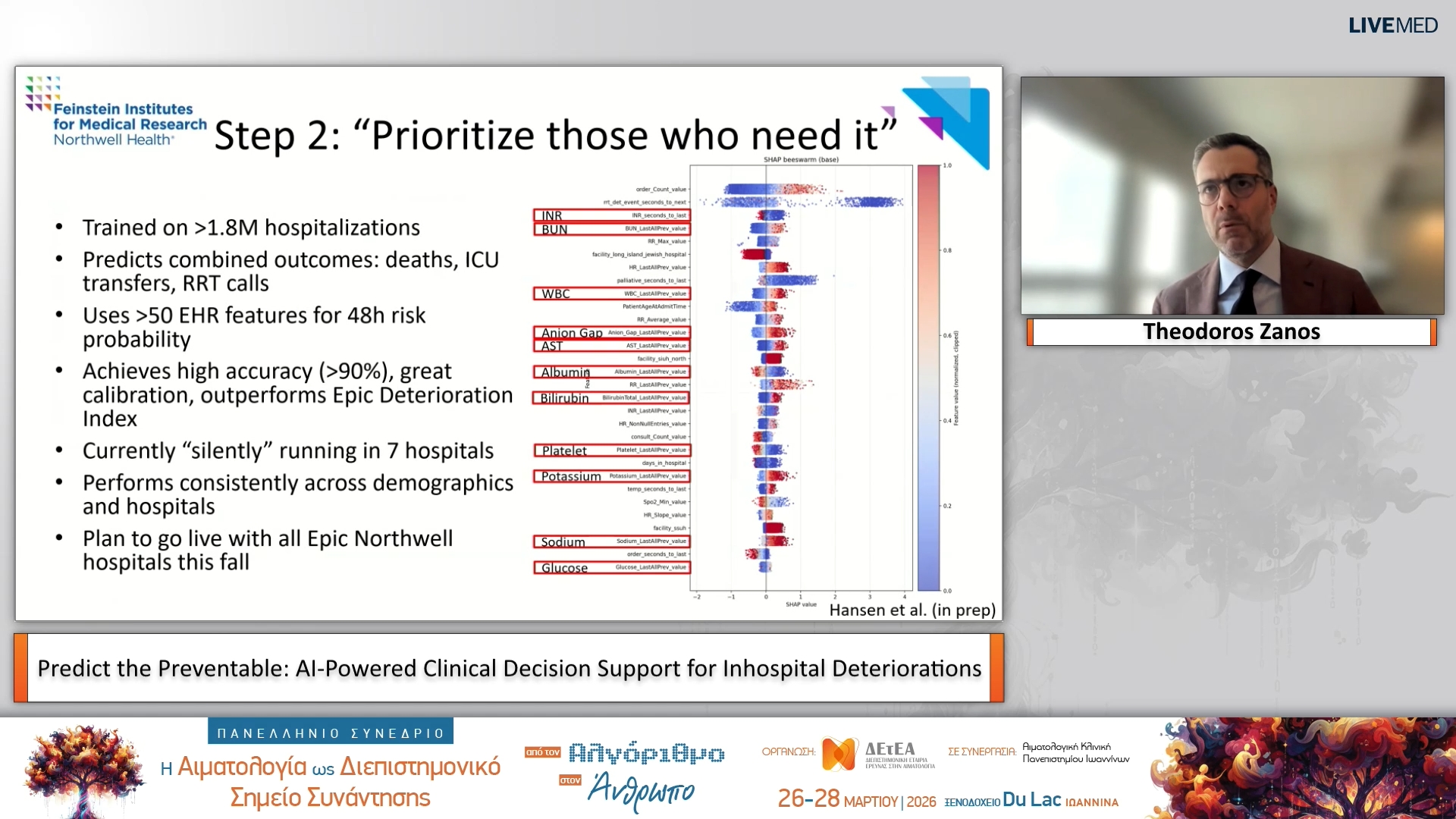 49 Theodoros Zanos - Predict the Preventable: AI-Powered Clinical Decision Support for Inhospital Deteriorations 