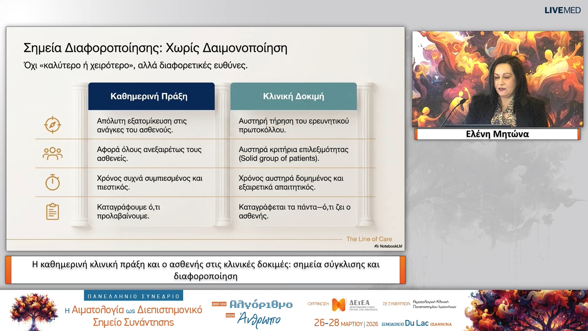 05 Ελένη Μητώνα - Η καθημερινή κλινική πράξη και ο ασθενής στις κλινικές δοκιμές: σημεία σύγκλισης και διαφοροποίηση