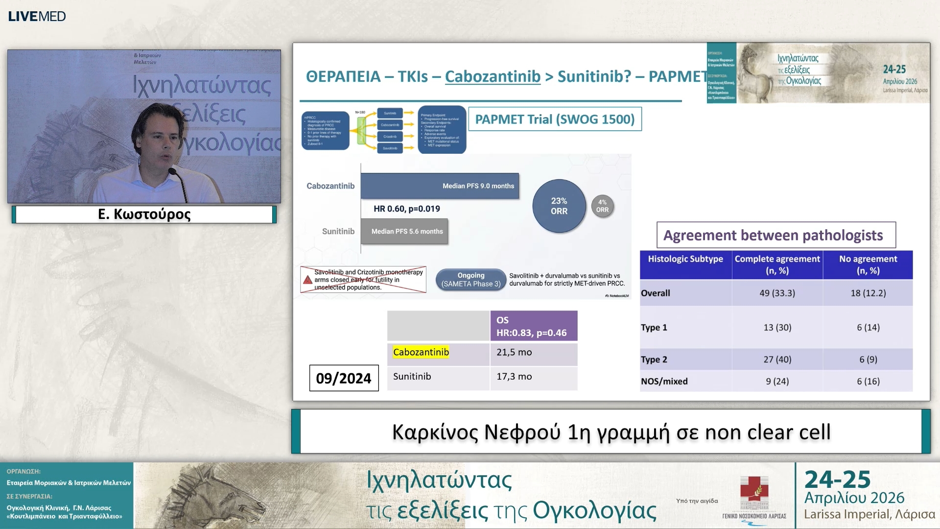 28 Ε. Κωστούρος - Καρκίνος Νεφρού 1η γραμμή σε non clear cell