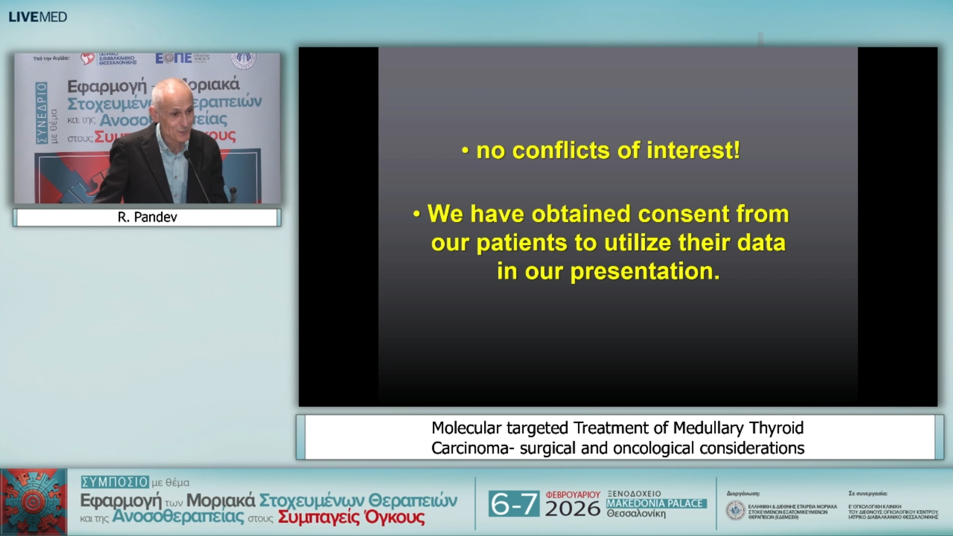 05 R. Pandev - Molecular targeted Treatment of Medullary Thyroid Carcinoma- surgical and oncological considerations