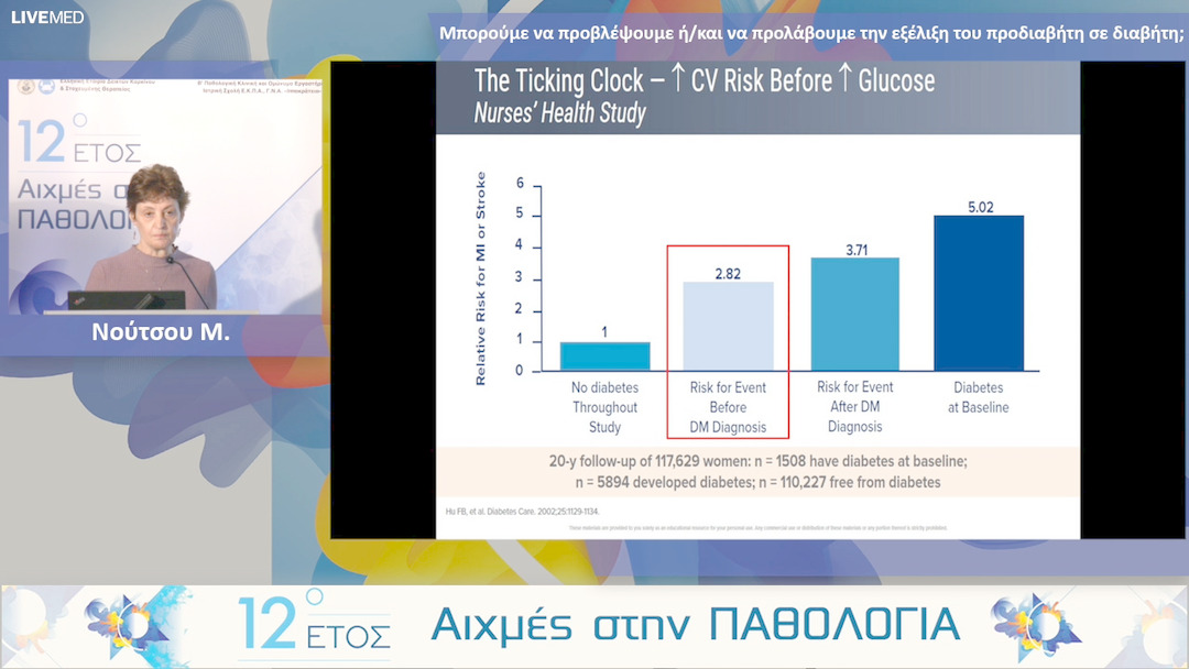 18 Νούτσου Μ. - Μπορούμε να προβλέψουμε ή/και να προλάβουμε την εξέλιξη του προδιαβήτη σε διαβήτη; 