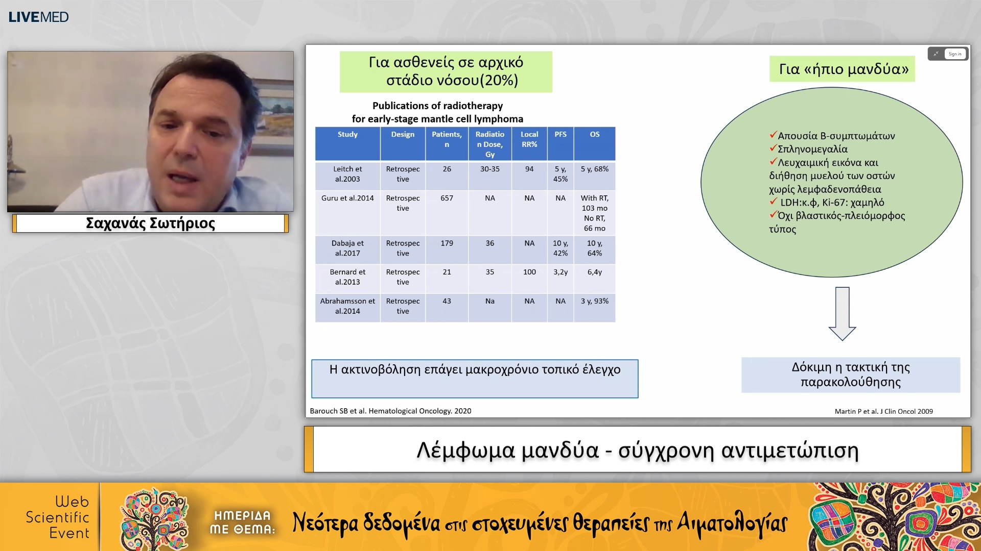 08 Σαχανάς Σωτήριος - Λέμφωμα μανδύα - σύγχρονη αντιμετώπιση