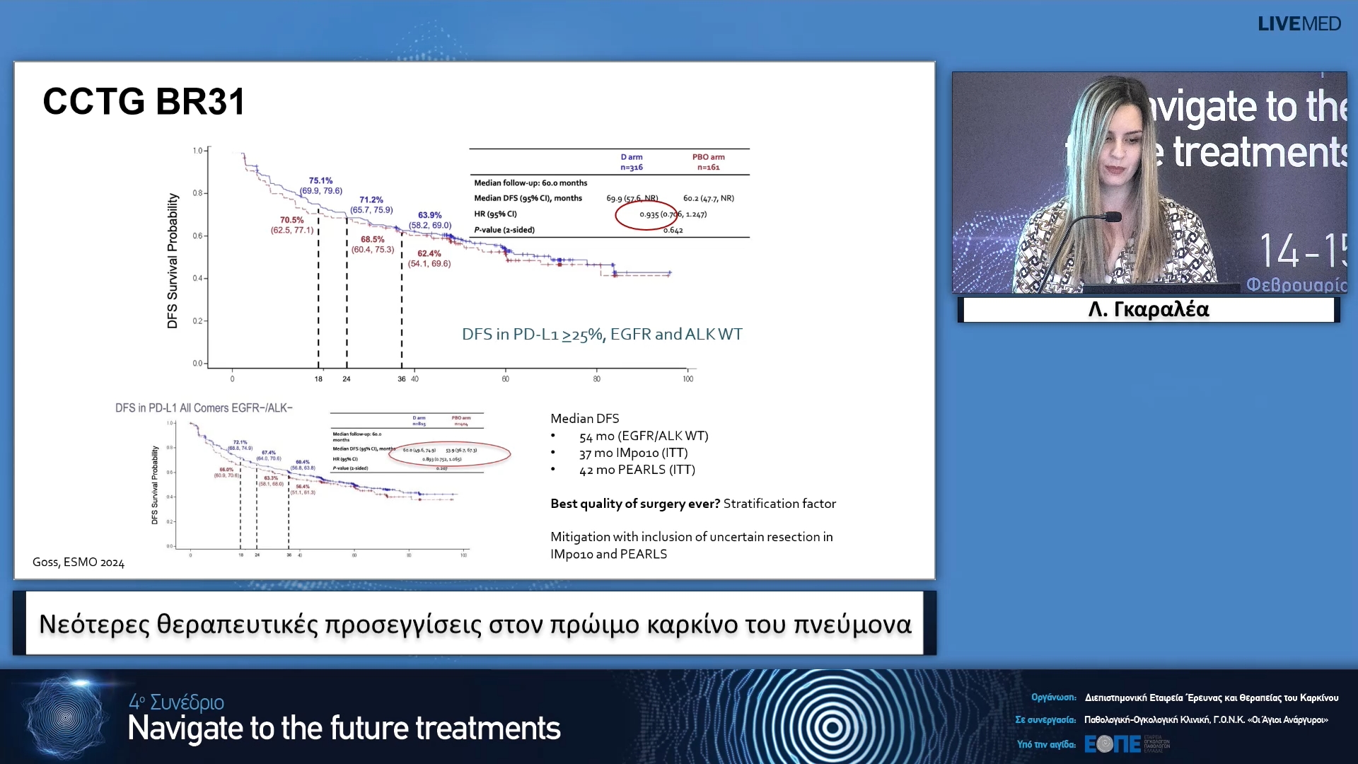 11  Λ. Γκαραλέα - Νεότερες θεραπευτικές προσεγγίσεις στον πρώιμο καρκίνο του πνεύμονα.