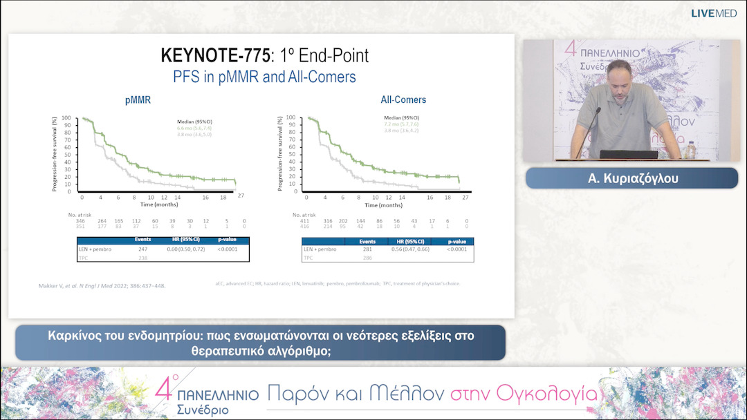 18 Α. Κυριαζόγλου - Καρκίνος του ενδομητρίου: πως ενσωματώνονται οι νεότερες εξελίξεις στο θεραπευτικό αλγόριθμο; 