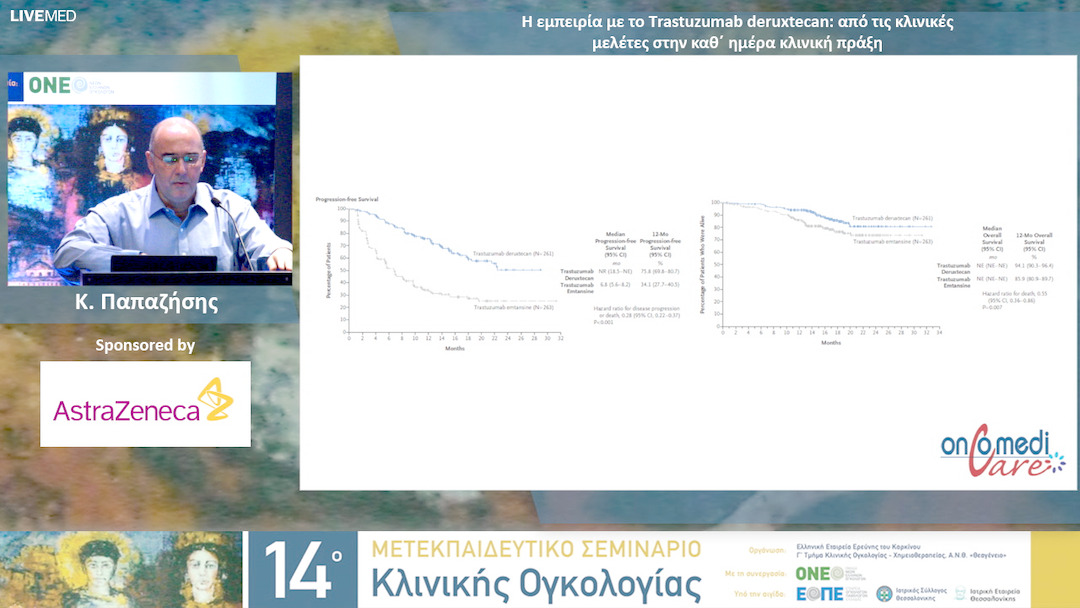 22  Κ. Παπαζήσης - Η εμπειρία με το Τrastuzumab deruxtecan: από τις κλινικές μελέτες στην καθ΄ ημέρα κλινική πράξη.