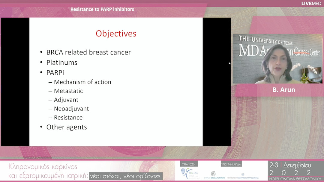 17 B. Arun - Resistance to PARP inhibitors