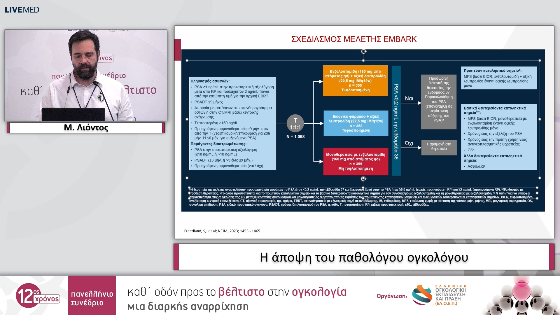 19 Μ. Λιόντος - Η άποψη του παθολόγου ογκολόγου
