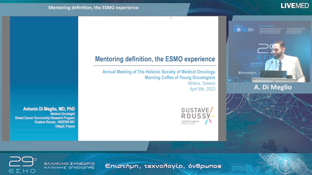 03 A. Di Meglio - Mentoring definition, the ESMO experience.