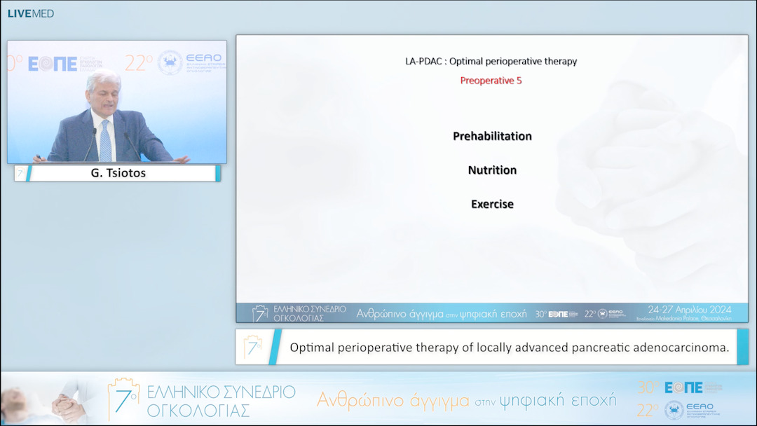 099 G. Tsiotos - Optimal perioperative therapy of locally advanced pancreatic adenocarcinoma. 