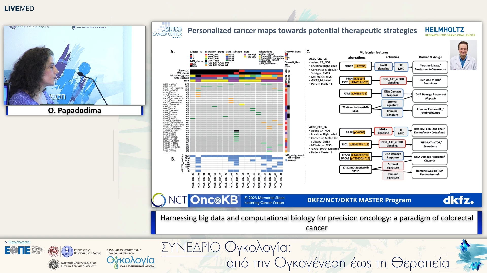 03 O. Papadodima - Harnessing big data and computational biology for precision oncology: a paradigm of colorectal cancer.